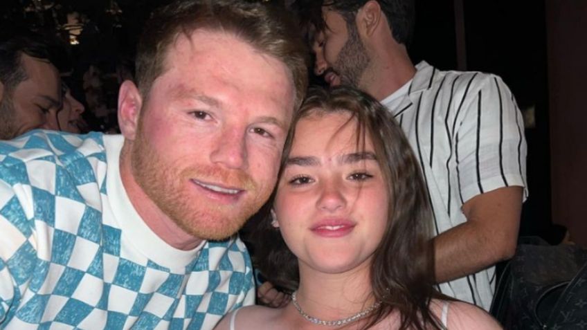 Emily, hija de “Canelo” Álvarez, acapara las miradas en Las Vegas con elegante vestido rojo