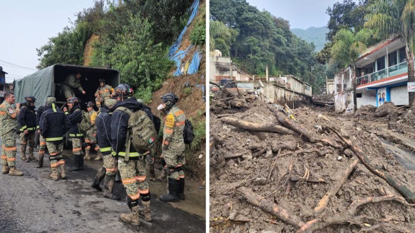 Sube a 9 la cifra de personas fallecidas por desgajamiento de cerro en Jilotzingo