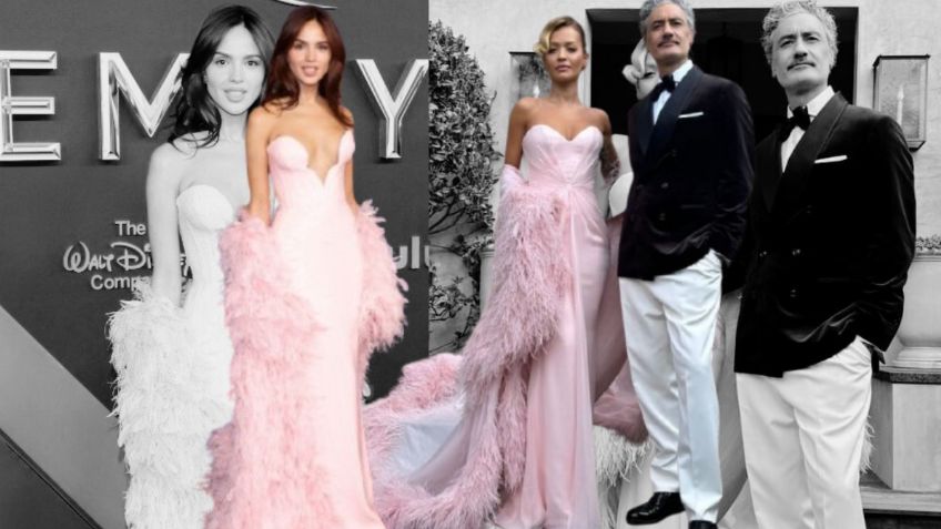 ¿Eiza González y Rita Ora se pusieron de acuerdo para usar el mismo look rosa en los Emmys 2024?