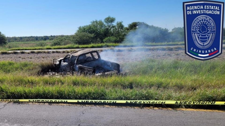 En el sitio fue encontrada una camioneta y cuatro cuerpos incinerados.