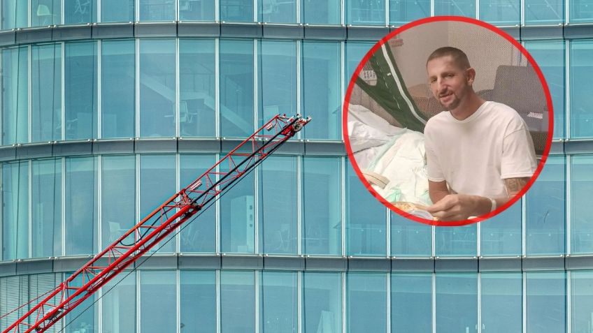 Trabajador sobrevive de milagro a aparatosa caída desde un edificio de cuatro pisos, se rompió todos los huesos de la cara