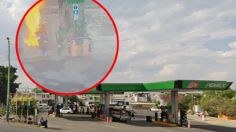 VIDEO: una moto se incendia mientras le despachaban gasolina en Tlaquepaque, Jalisco