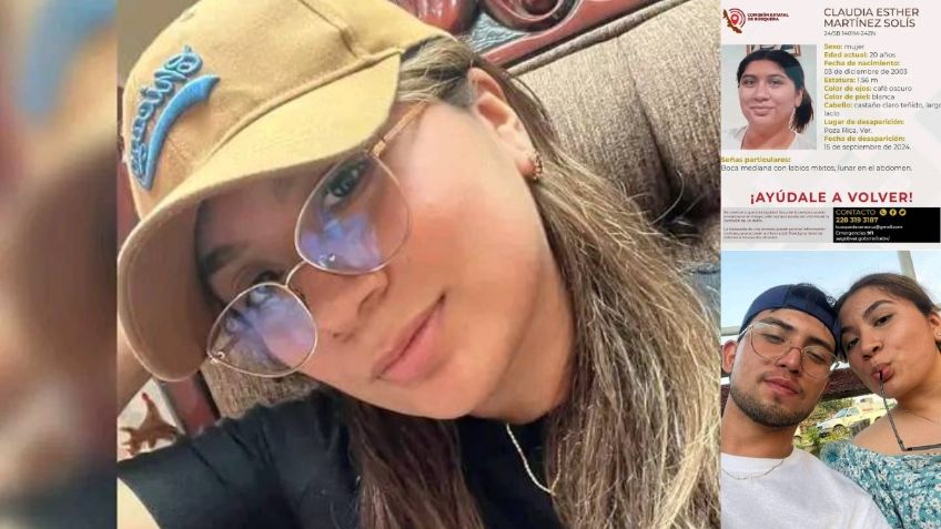 Claudia desapareció luego de viajar en carro con su pareja en Veracruz; la buscan "hasta por debajo de las piedras"