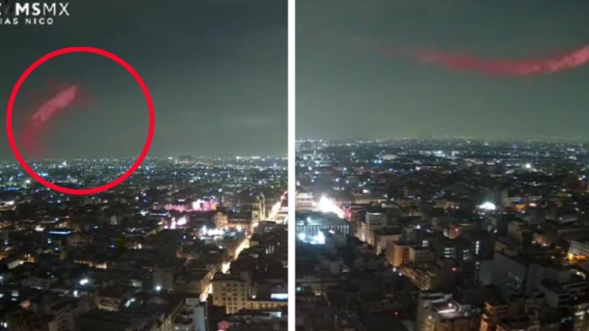 ¿OVNIS en la CDMX? Captan extraño objeto rojo volando por la Torre Latino: VIDEO