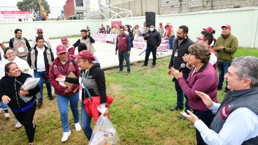 Delfina Gómez arranca segundo censo para la entrega de enseres a familias afectadas de Chalco