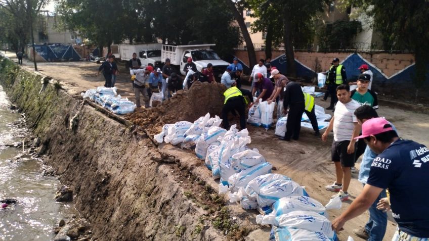 GEM coordina acciones preventivas en la Presa Los Cuartos en Naucalpan, ante riesgo de desbordamiento