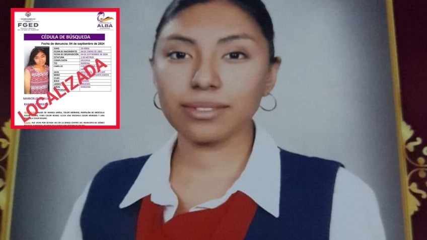 Localizan a Maricruz Amelia, estudiante que desapareció cuando salió con dirección a su escuela