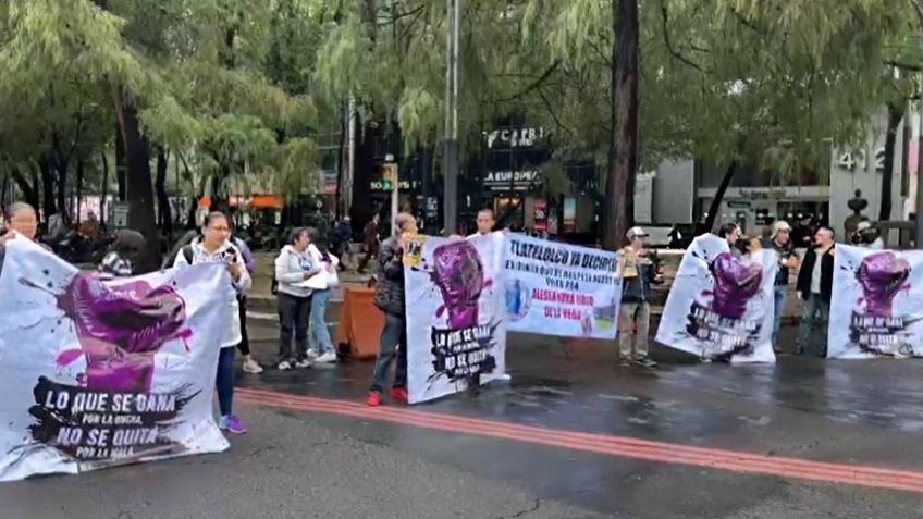 Bloquean Paseo de la Reforma por anulación de elección en la Cuauhtémoc y a favor de Alessandra Rojo