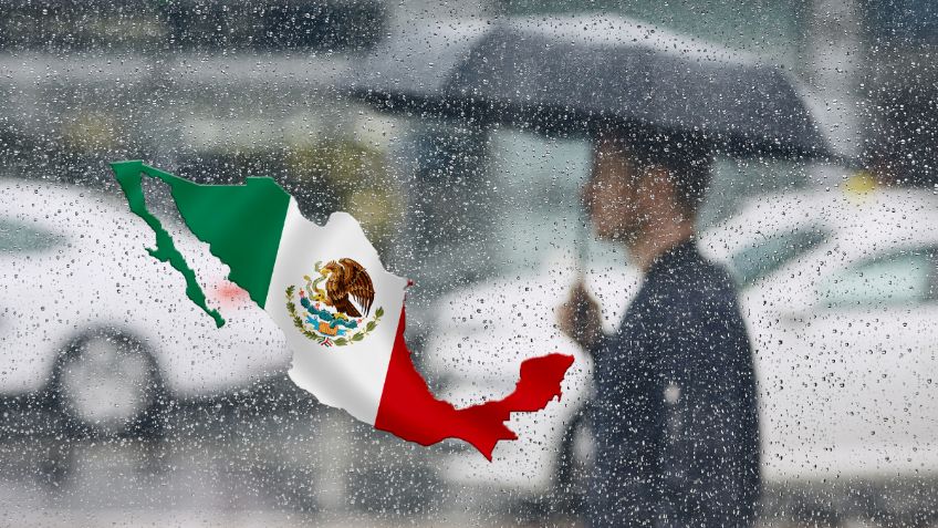 Clima en México: el SMN pronosticó que el frente frío 1 traerá lluvias fuertes en estos estados