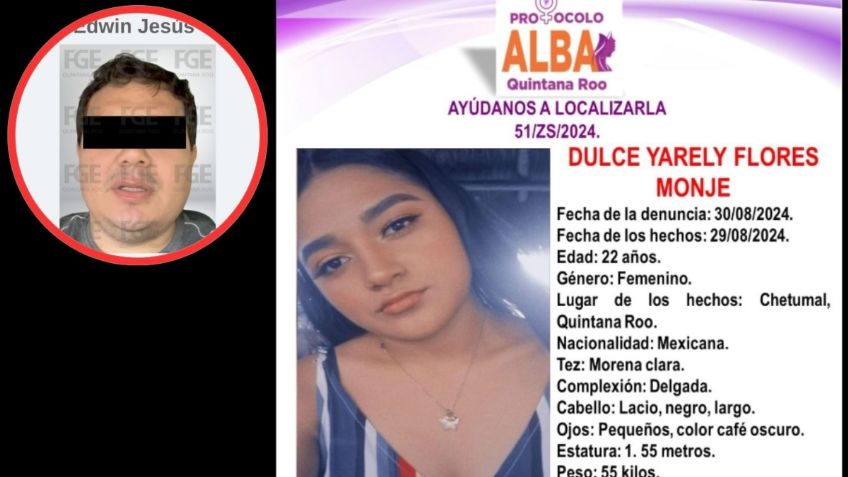 Fiscalía de Quintana Roo detiene a Edwin Jesús “N” por el feminicidio de Dulce Yarely, ocurrido en Chetumal