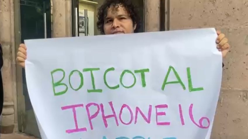 Iphone 16 llega a CDMX, entre protestas y largas filas