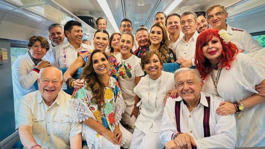 Evelyn Salgado acompañó a López Obrador y a Claudia Sheinbaum, en una su gira por el sureste