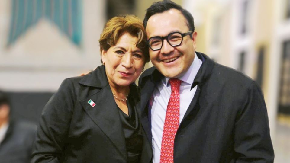 Daniel Sibaja, secretario de Movilidad del Estado de México, se reunió con Delfina Gómez Álvarez, gobernadora del estado