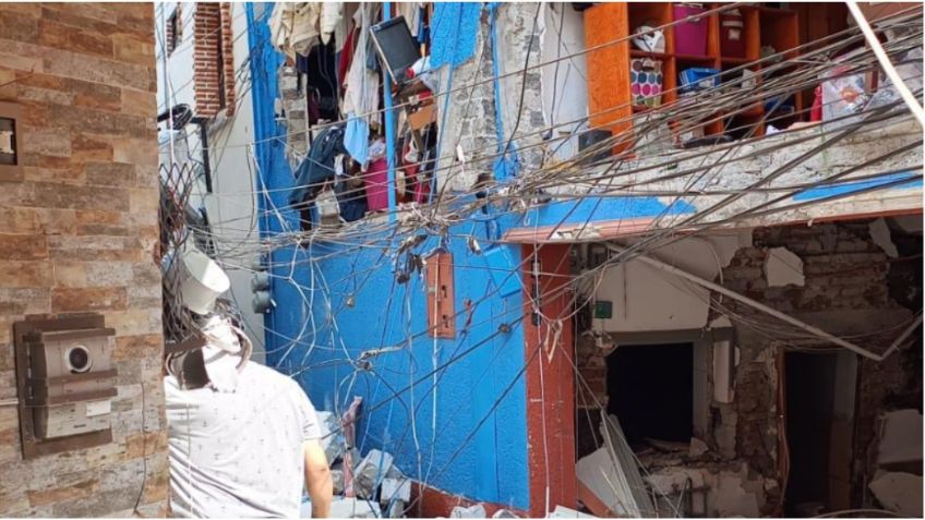 Incendio y explosión en Coyoacán deja 12 heridos y siete viviendas dañadas