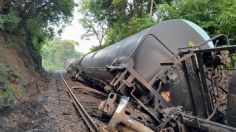 Descarrilan en Michoacán 18 vagones de tren con material inflamable