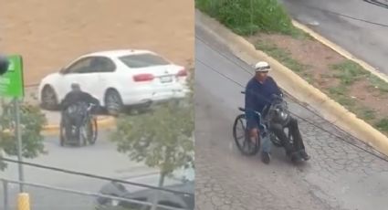 VIDEO: Captan a supuesto paralítico que pedía limosna, caminando y con AUTO de lujo