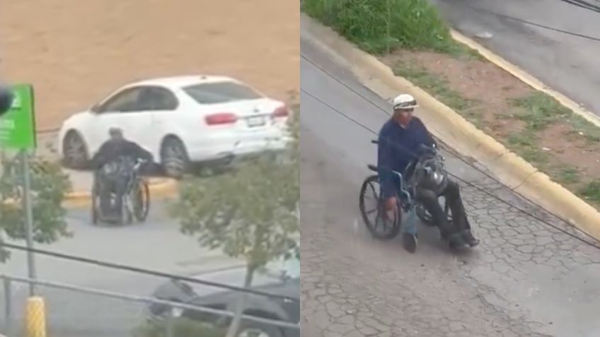 VIDEO: Captan a supuesto paralítico que pedía limosna, caminando y con AUTO de lujo