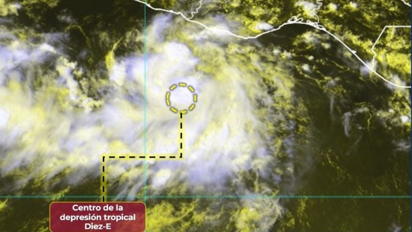 Se forma la Depresión Tropical Diez-E: ¿cuándo podría convertirse en la tormenta John?