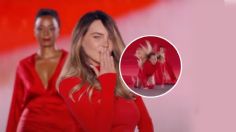 Belinda cumple su sueño de debutar en la Fashion Week de París, pero sufre caída en pleno debut: VIDEO