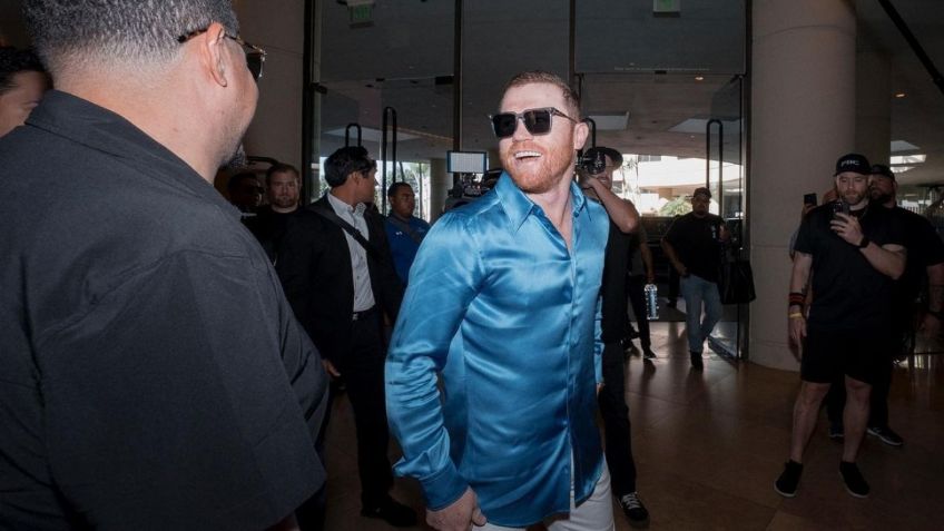 Canelo Álvarez es captado en una fiesta junto a grandes exponentes de la música mexicana: FOTO