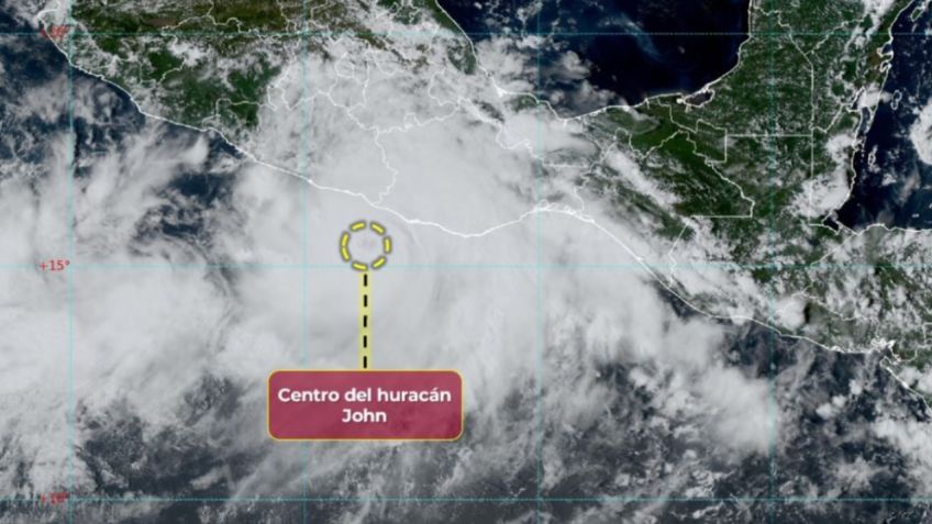 Huracán John se intensifica a categoría 2; ¿qué estados serán los más afectados?