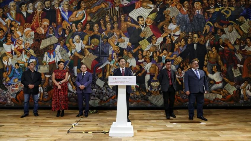 Martí Batres inaugura mural “El Despertar de México”