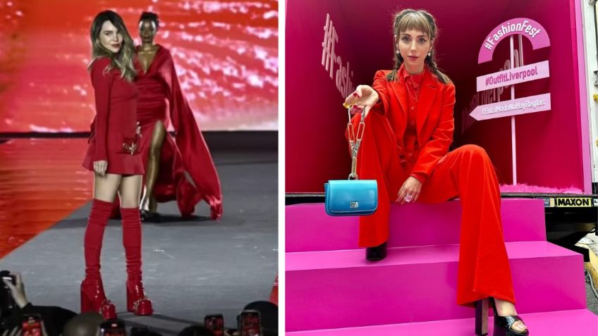 Belinda y Natalia Téllez se lucen con looks monocromáticos en rojo pasión, la tendencia y el color para el otoño