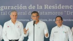 Américo Villarreal inaugura albergue y residencia en hospital de Matamoros durante enlace con el presidente AMLO