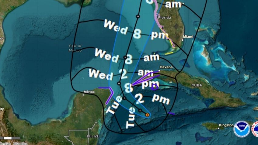 Tormenta tropical Helene pone en alerta amarilla a Cancún e Isla Mujeres