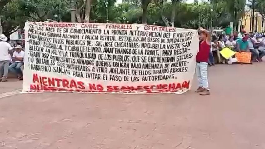 Chiapas: las familias que huyeron a Guatemala y los que decidieron quedarse exigen seguridad en la entidad