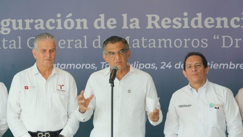 Américo Villarreal inaugura albergue y residencia en hospital de Matamoros durante enlace con el presidente AMLO