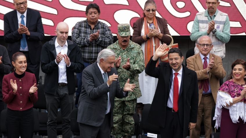 Batres acompaña a AMLO y Sheinbaum a la inauguración de la Cuarta Sección del Bosque de Chapultepec y del Cablebús Línea 3