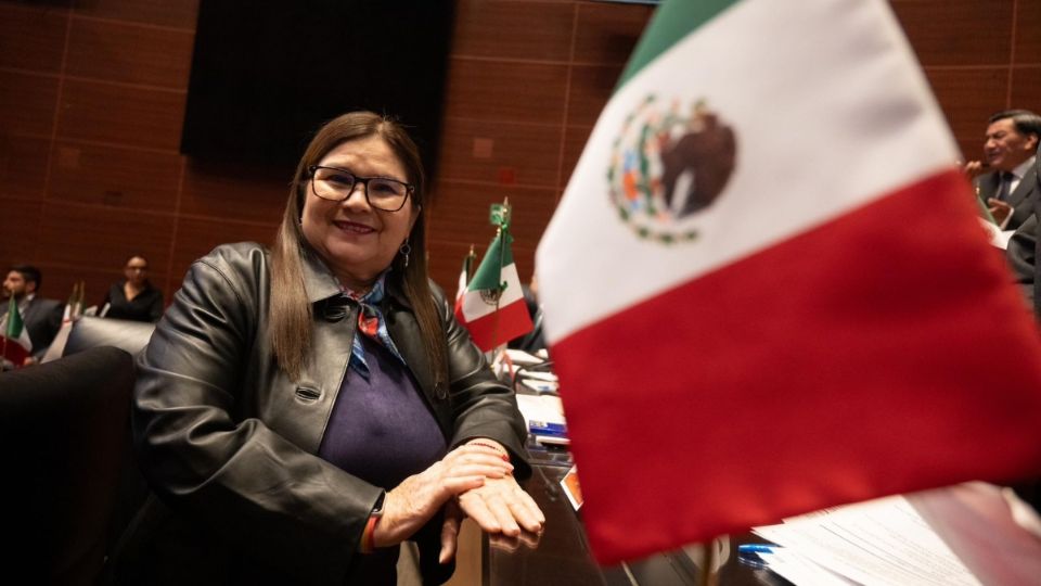 Imelda Castro, senadora por Morena y vicepresidenta de la mesa directiva del Senado de la República.