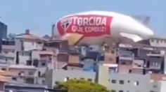 VIDEO capta momento exacto en que un dirigible se estrella contra unas viviendas