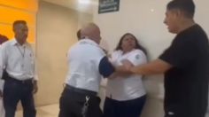 Enfermera enloquece y lanza jeringas usadas a sus compañeros de trabajo: VIDEO