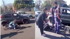 IMÁGENES FUERTES: hombre discute con una ciclista y la atropella