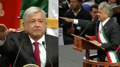 Las dos veces que AMLO recibió la banda presidencial; una en el Zócalo y otra en San Lázaro