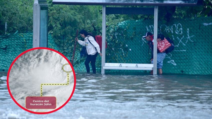 Huracán John: ¿qué estados tendrán lluvias torrenciales este viernes 27 de septiembre | MAPA