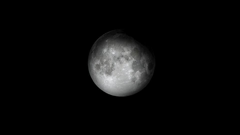 Fotografía de la Luna tomada desde la Tierra