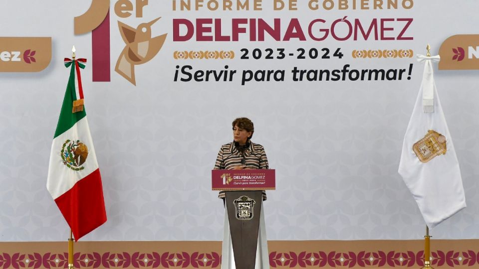 Informe de la gobernadora Delfina Gómez Álvarez sobre su primer año de gobierno en el Estado de México,