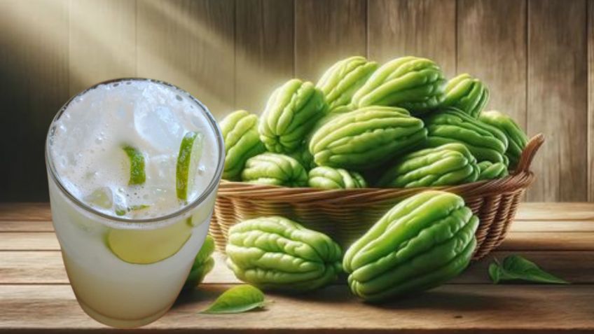 No sólo para bajar de peso; cuáles son los beneficios de tomar agua de chayote