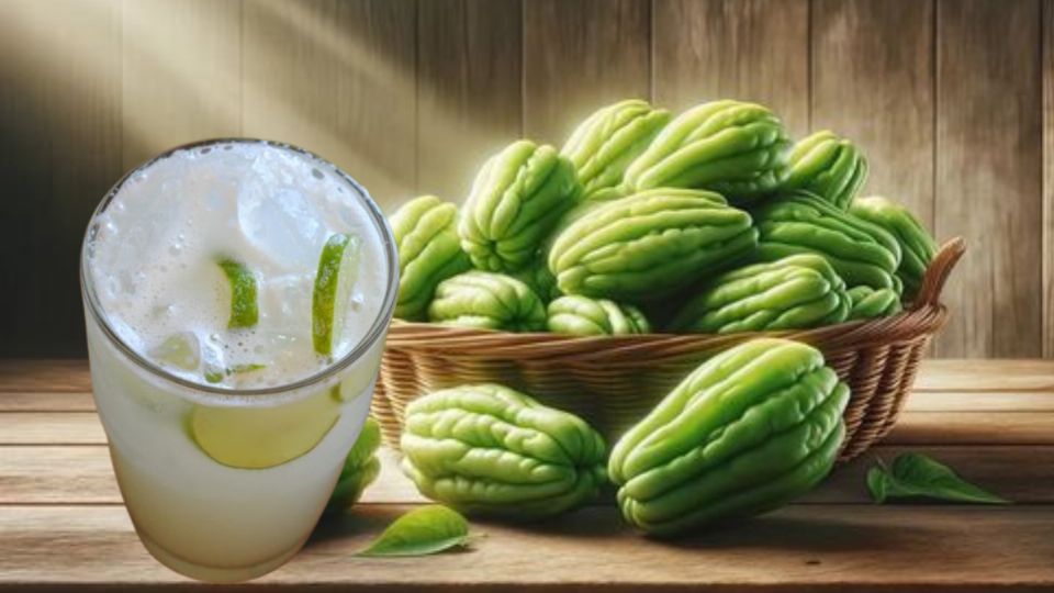 No sólo para bajar de peso; cuáles son los beneficios de tomar agua de chayote. Fuente: Canva