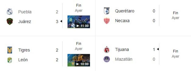 resultados jornada 10 liga mx apertura 2024