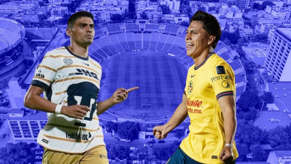 América y Pumas se enfrentarán en una nueva versión del Clásico Capitalino.