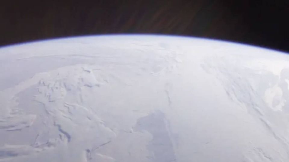 Así luce uno de los polos de la Tierra visto desde el espacio.