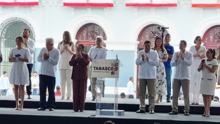 Rosa Icela Rodríguez desea éxito al gobernador de Tabasco Javier May Rodríguez