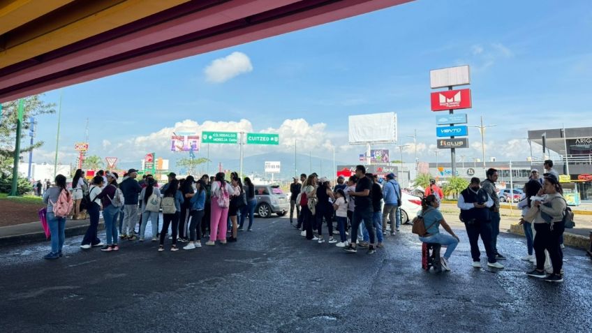 Marchas y bloqueos en Morelia: CNTE  exige pago a maestros eventuales y asignación de plazas