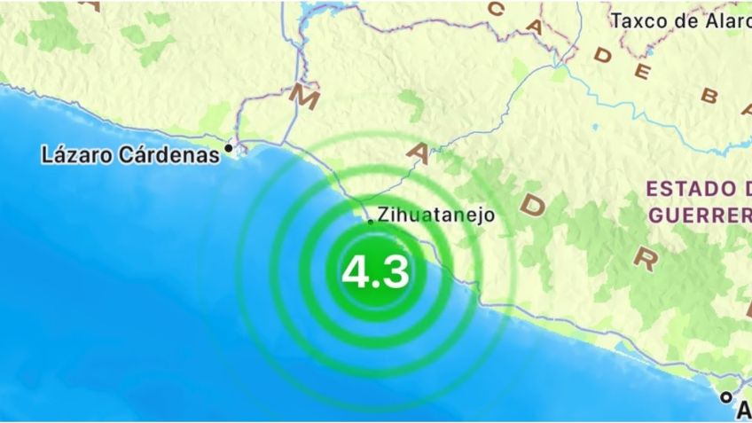 Temblor hoy: se registra sismo de magnitud 4.3 en Guerrero