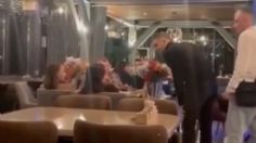 VIDEO: sujeto rompe vaso en el rostro a una mujer dejándola desfigurada en medio de un restaurante