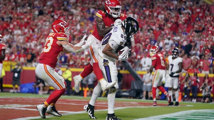 NFL: Chiefs vs. Ravens pese a ganar dramáticamente por escasos centímetros